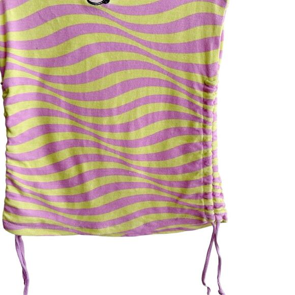 Lisa Simpson Retro Wavy Striped Cinch Side Tee - Picture 5 of 6